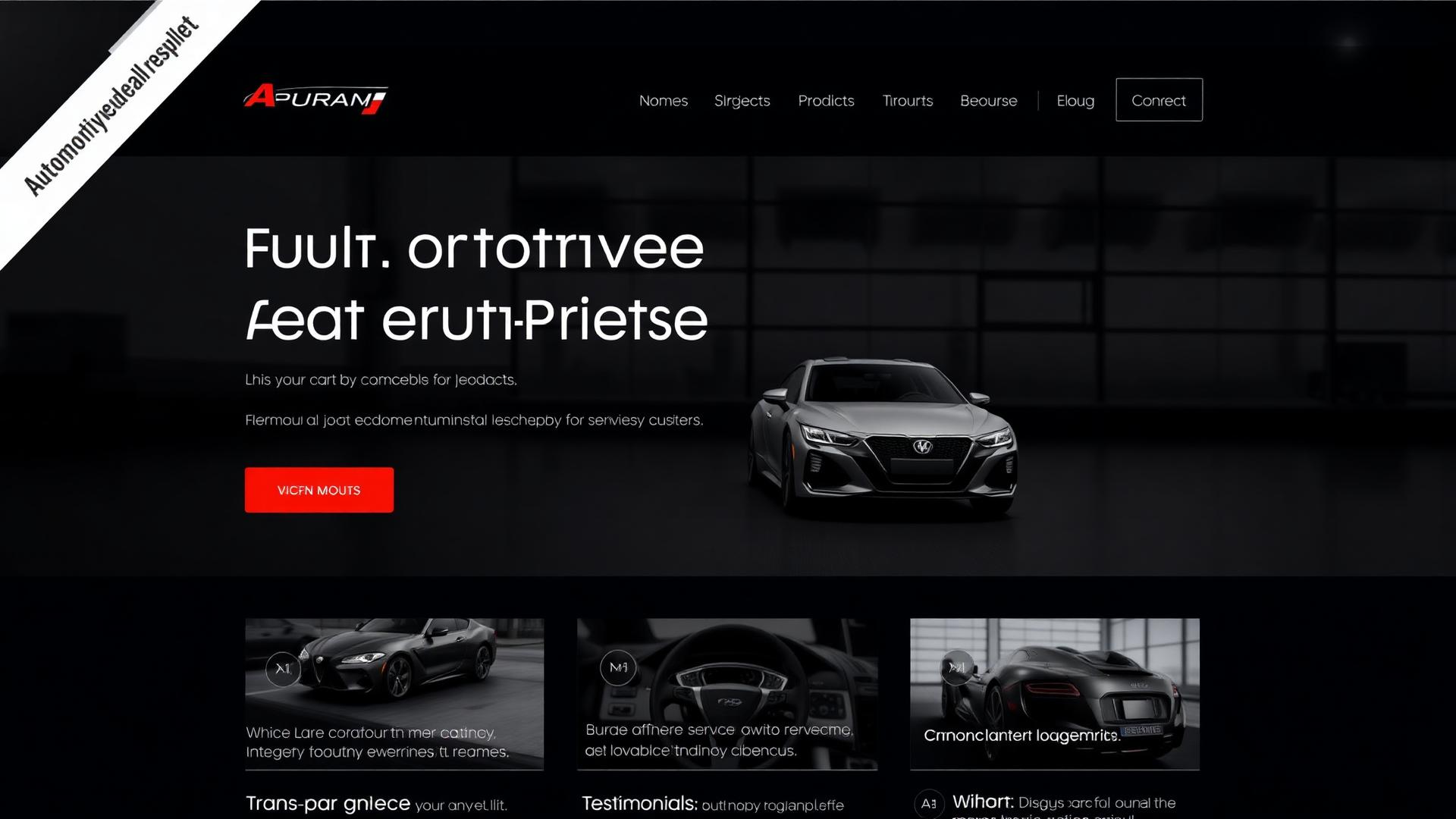 WordPress Automotive Template