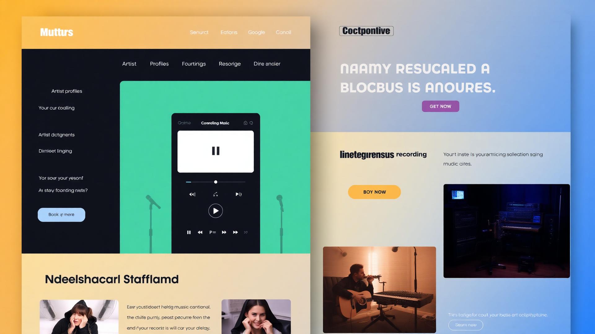 WordPress Music Template