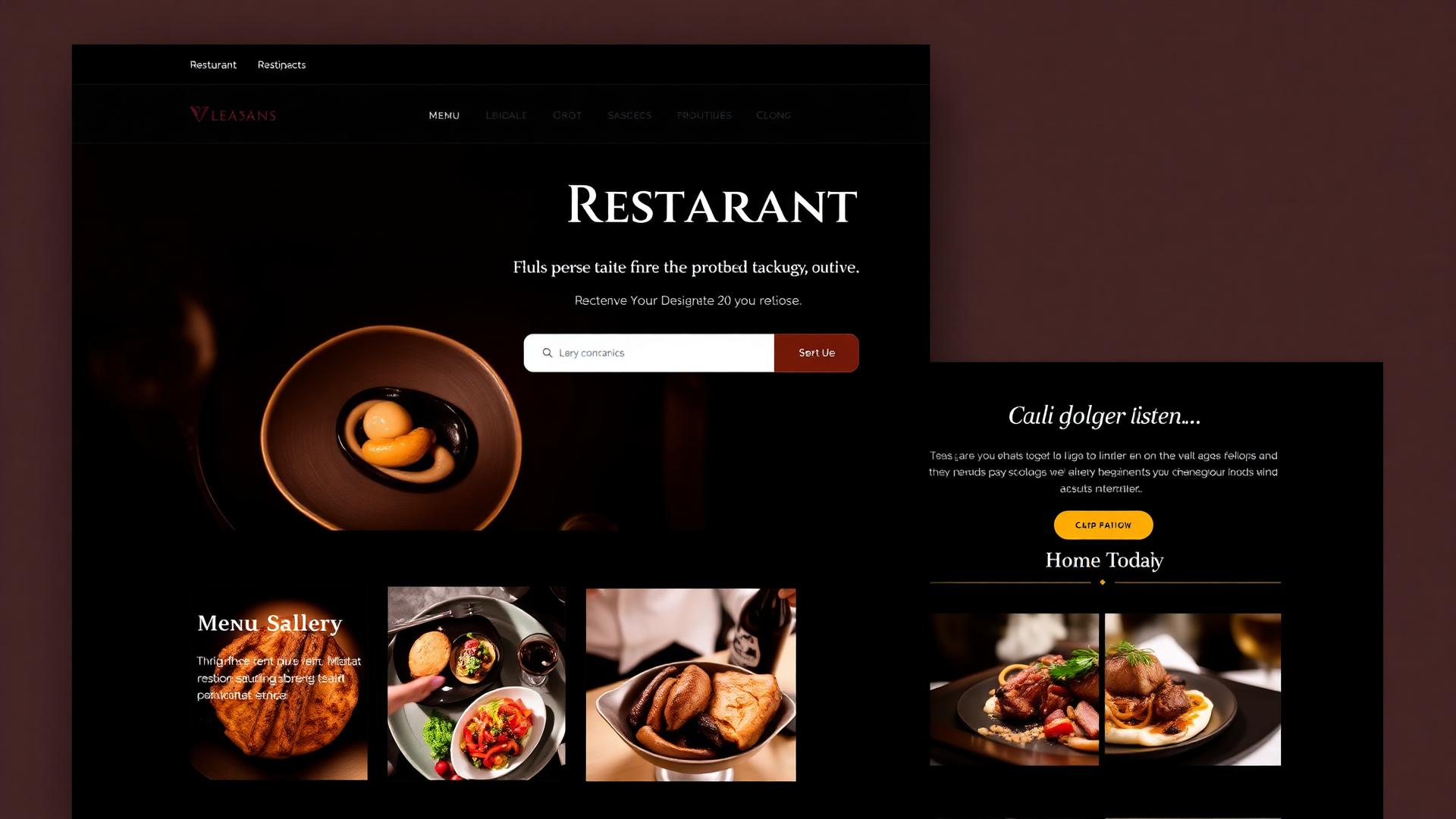 WordPress Restaurant Template