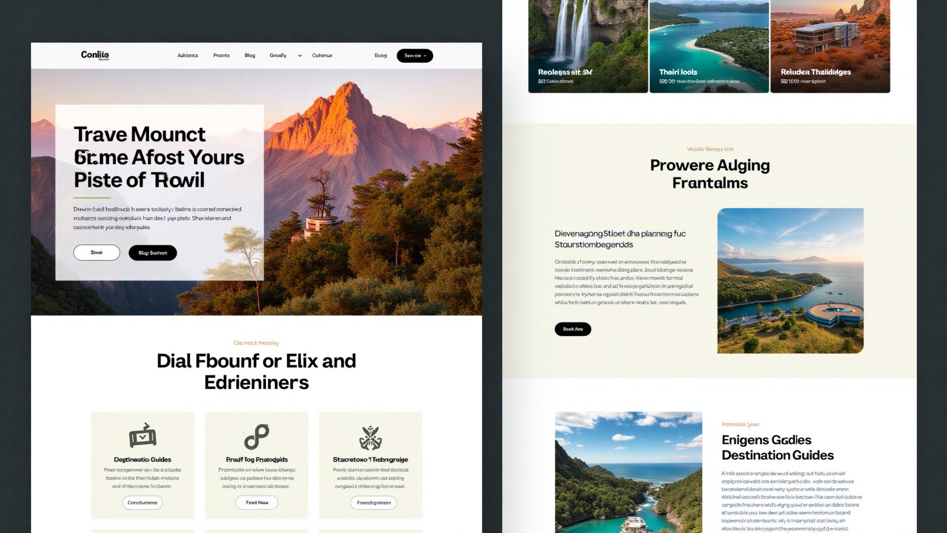 WordPress Travel Template